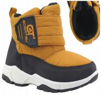 BUTY ZIMOWE CHŁOPIĘCE OCIEPLANE ŚNIEGOWCE DZIECIĘCE WODOODPORNE NA RZEPY