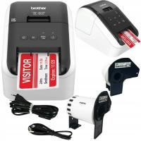 Brother QL-800 принтер этикеток двухцветный USB кабель 2 ленты