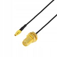 Pigtail MMCX wtyk - SMA-RP gniazdo RF1.37 5cm