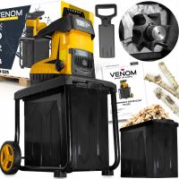 ELEKTRYCZNY ROZDRABNIACZ RĘBAK DO GAŁĘZI 3800W ZBIORNIK 60L WAŁEK FREZUJACY