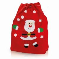 Worek na prezenty Święty Mikołaj 50 x 70 cm