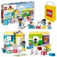 LEGO Duplo 10992 детский сад 4 фигурки 2 большие строительные блоки для 2 3 4лет