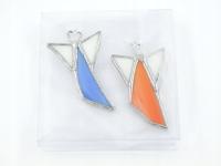 Aniołki witrażowe 2 szt - zestaw 14S