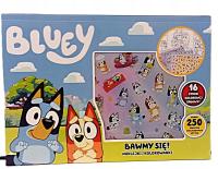 BLUEY BAWIMY SIĘ! NAKLEJKI WIELOKROTNEGO UŻYTKU I KOLOROWANKA MALOWANKA D-X