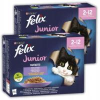 Влажный корм для кошек Felix Fantastic Junior Little Cat mix 24 пакетика x 85 г