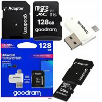 Карта памяти GOODRAM 128GB kl10 ридер адаптер