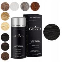 Włókna GLOVIS 28g Czarny - Black Produkt na Przerzedzone Włosy Mikrowłókna