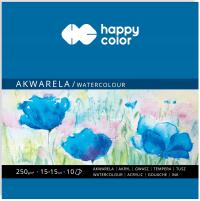 Happy Color BLOK DO AKWARELI 15x15cm 250g 10 kartek