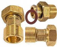 PÓŁŚRUBUNEK ŚRUBUNEK RÓWNOPRZELOTOWY MOSIĘŻNY Ø 3/4