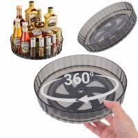 Organizer obrotowy 360° kuchenny taca na przyprawy słoiki do szafki lodówki