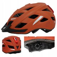 Kask Rowerowy Fischer Urban Plus Miami Światło Led Rozmiar S/M 52 do 59 cm