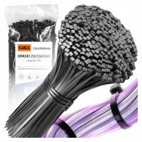 Кабельные стяжки кабельные стяжки 100 шт 3,6x300 мм черные прочные кабельные стяжки для жгутов