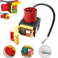 WYŁĄCZNIK włącznik SILNIK 3 faz 400V siłowy gniazdo 16A + Przewód 5P