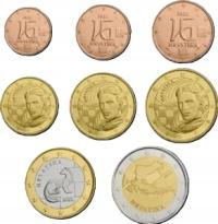 Набор евро Хорватия 2023-от 1 eurocent до 2 евро