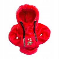 Christmas Auto Gear Shifter Knob Cover Anti Slip Hoodie Red Candy Cane