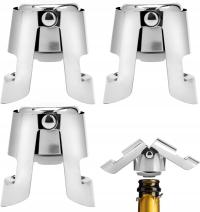 2 x KOREK DO SZAMPANA X2 KOREK DO WINA ZATYCZKA 2x ZATYCZKI DO SZAMPANA