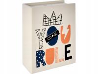 Duża dekoracyjna DREWNIANA SKARBONKA Książka - 15 x 6,7 x 18 cm