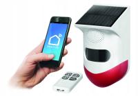 ALARM SOLARNY WiFi SYRENA + PILOT + APLIKACJA TUYA