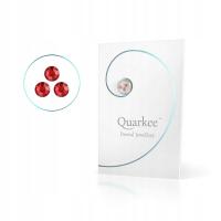 Quarkee biżuteria nazębna Red Velvet 2,2mm 3szt czerwony kryształek