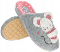 AMERICAN CLUB OBUWIE DOMOWE KAPCIE KLAPKI PANTOFLE DAMSKIE R. 38