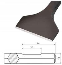 Dłuto płaskie szerokie HEX19 19/19 50x450mm 20345002 Rennsteig