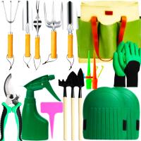 NARZĘDZIA OGRODOWE ZESTAW DLA OGRODNIKA TORBA ŁOPATKA WIDEŁKI SEKATOR 12szt