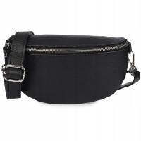 Saszetka nerka damska skórzana skóra włoska biodrowa regulowana pojemna