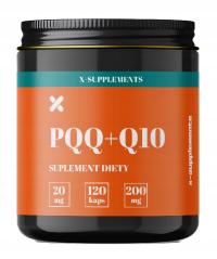 PQQ 20 mg + 200 mg Koenzym Q10 120 kapsułek B14 Mitochondria,ATP anti-aging