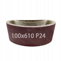 PŁÓTNO ŚCIERNE Taśma Pas Bezkońcowy 100x610mm P24 x10szt.