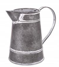 Osłonka konewka metalowa szara Z197 ozdobny wazon