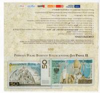folder emisyjny 50 złotych 2005 Jan Paweł II