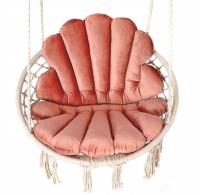 КРЕСЛО ПОДВЕСНОЙ С НАБОРОМ ПОДУШЕК РАКОВИНЫ/ЦВЕТА