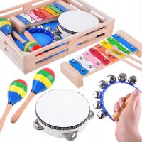Zestaw Instrumentów Drewnianych 4w1 Jokomisiada – Muzyka dla Dzieci