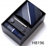 НАБОР ШЕЛКОВЫЙ ГАЛСТУК ЗАПОНКИ НАГРУДНЫЙ ПЛАТОК ИДЕАЛЬНЫЙ НАБОР ДЛЯ КЛАССНЫХ МУЖЧИН.