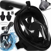 МАСКА ДЛЯ ПОДВОДНОГО ПЛАВАНИЯ СКЛАДНАЯ ПОЛНОЛИЦЕВАЯ НЕ ИСПАРЯЕТСЯ КОМПЛЕКТ S / M