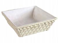 KOSZYK PLECIONY NA PIECZYWO chleb OWOCE PALMA 22*22CM kwadrat