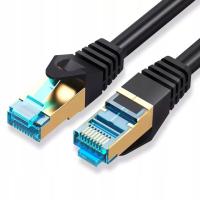 Сетевой кабель LAN злотый медный SFTP CAT7 3M Patchcord kat 7 RJ45
