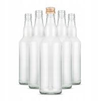Butelki szklane 500 ml (50 szt.) z zakrętkami - na wódkę, bimber, nalewkę
