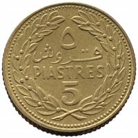 47844. Liban, 5 piastrów, 1969r.