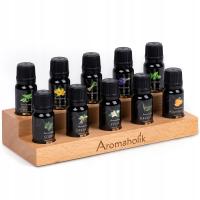 Naturalne Olejki Eteryczne + Podstawka - Aromaterapia w Domu Zestaw