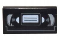 LEGO кассета vhs 1x2 аксессуары черный 3069bpb0718