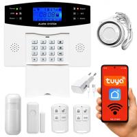 ALARM DOMOWY BEZPRZEWODOWY WIFI TUYA GSM LCD Wi-Fi KARTA SIM SYRENA CZUJNIK
