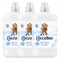 Coccolino Creations Sensitive & Soft płyn do płukania tkanin 1,7L zestaw x3