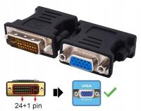 Adapter przejściówka DVI-D (24+1) na VGA