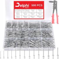 Nity aluminiowe zrywalne zestaw nitów do nitownica ręczna 500x 2.4 - 6.4 mm