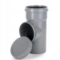 Rewizja kanalizacyjna szara PP wyczystka 110 Magnaplast