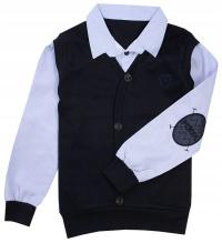 KOSZULA pulower kamizelka 2w1 GRANAT 5/6 H800B