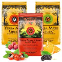 Zestaw Yerba Mate Green Owocowe Guarana Energy Frutas Malina 3 x 400g 1,2kg
