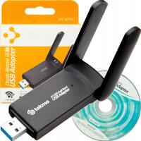 AC1300 адаптер Wi-Fi сетевой карты Wi-Fi к USB с антеннами 1300MBPS 5GHz
