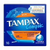 TAMPAX Compak SuperPlus, tampony z aplikatorem, 16 sztuk